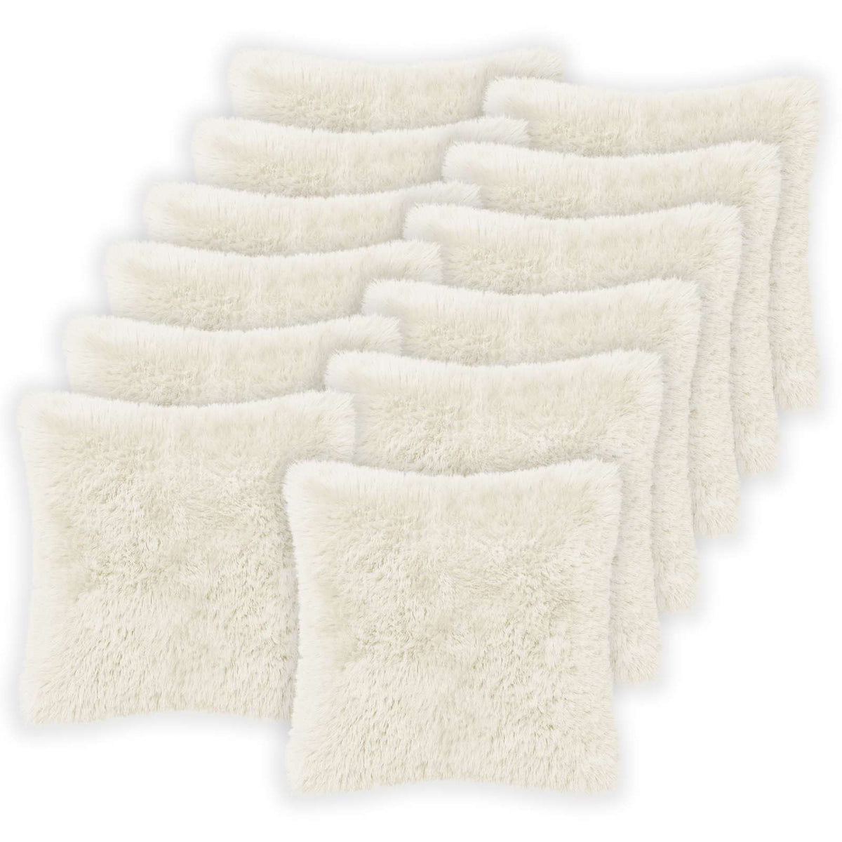 Kussensloop 12 pcs HEERLEN Wit 45 x 45 cm PV Fleece is nu te koop bij PeponiXL, paradijselijk wonen!