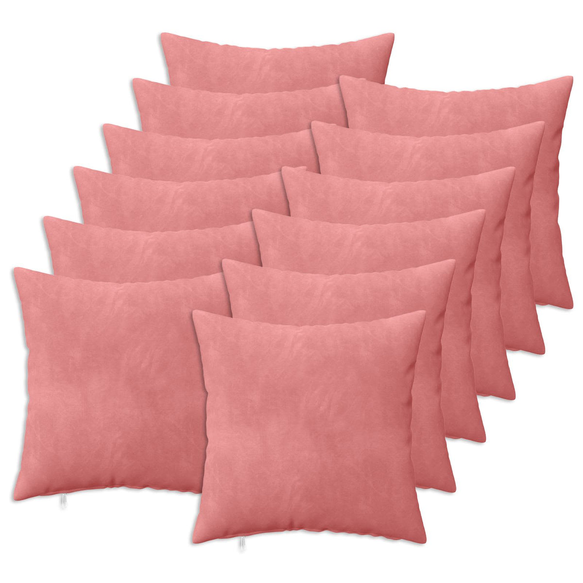 Kussensloop 12 pcs HEERLEN Roze 50 x 50 cm Fluweel is nu te koop bij PeponiXL, paradijselijk wonen!