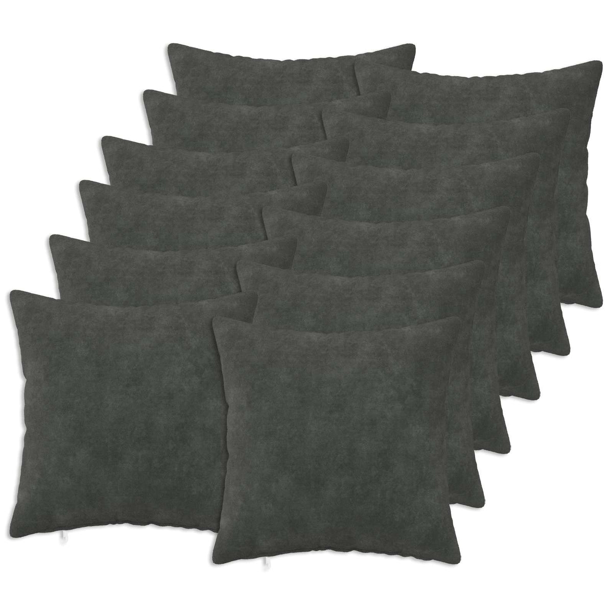 Kussensloop 12 pcs HEERLEN Antraciet 50 x 50 cm is nu te koop bij PeponiXL, paradijselijk wonen!