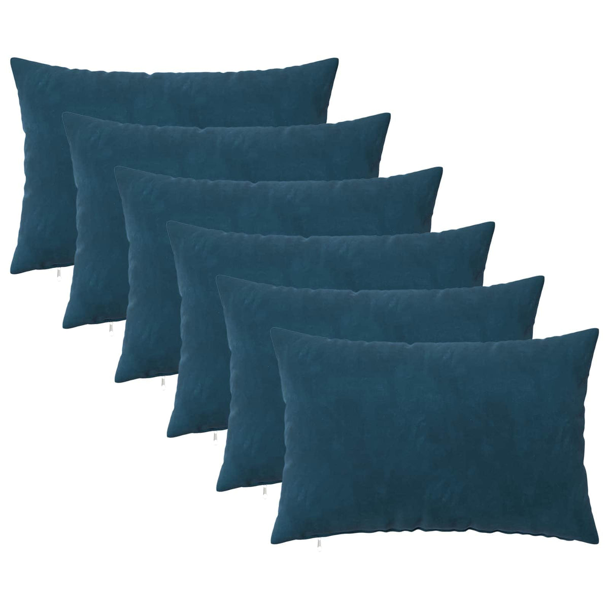 Kussensloop 6 pcs HEERLEN Blauw 50 x 70 cm Fluweel is nu te koop bij PeponiXL, paradijselijk wonen!