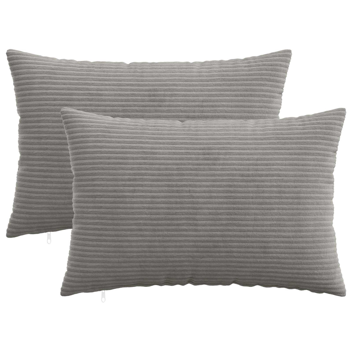 Kussensloop 2 pcs HEERLEN Lichtgrijs 50 x 75 cm corduroy is nu te koop bij PeponiXL, paradijselijk wonen!