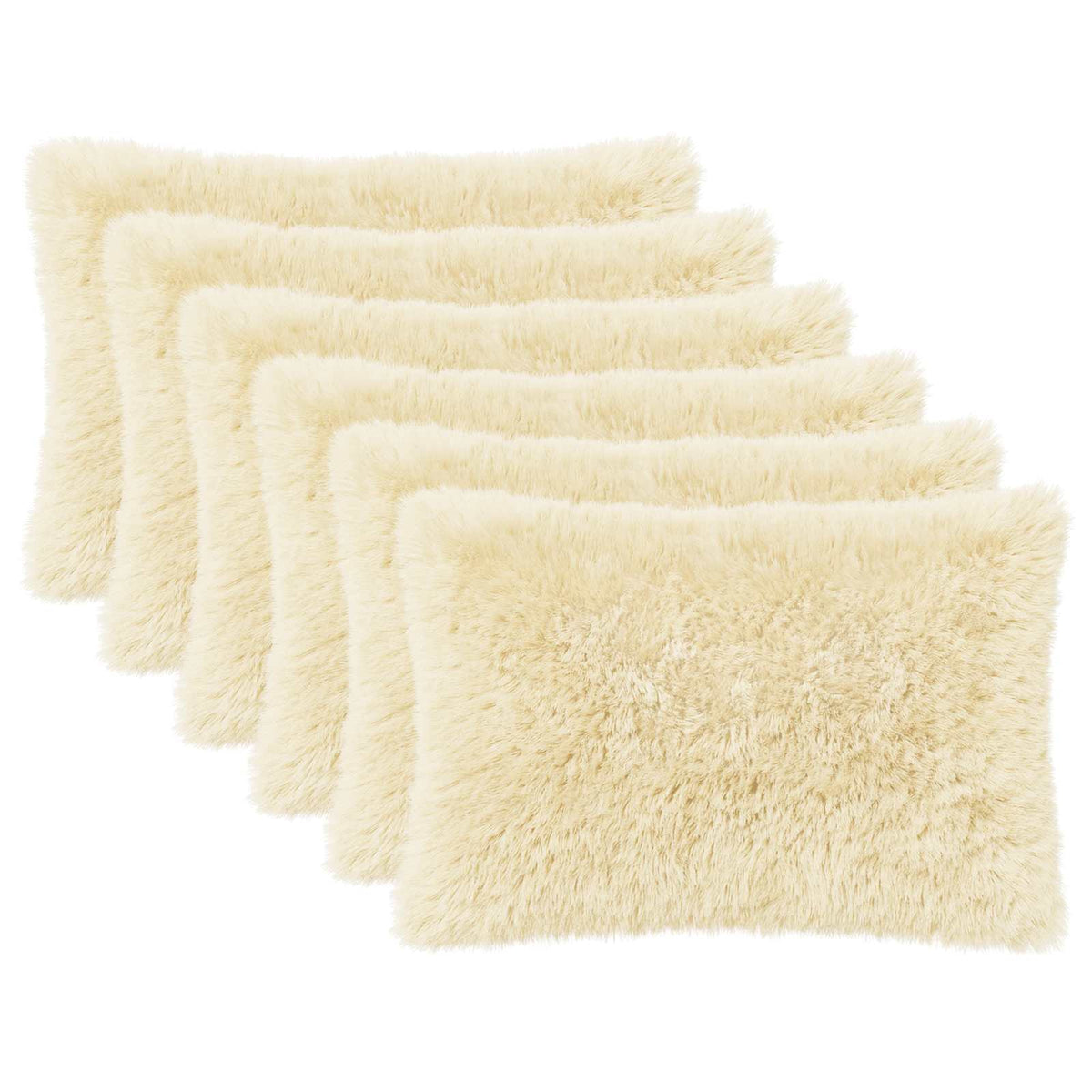 Kussensloop 6 pcs HEERLEN Crèmekleurig 50 x 75 cm PV Fleece is nu te koop bij PeponiXL, paradijselijk wonen!