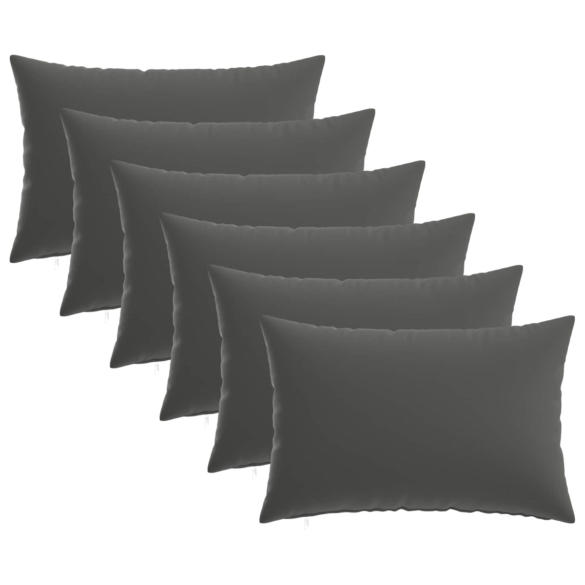 Kussensloop 6 pcs HEERLEN Antraciet 50 x 80 cm Polyester is nu te koop bij PeponiXL, paradijselijk wonen!
