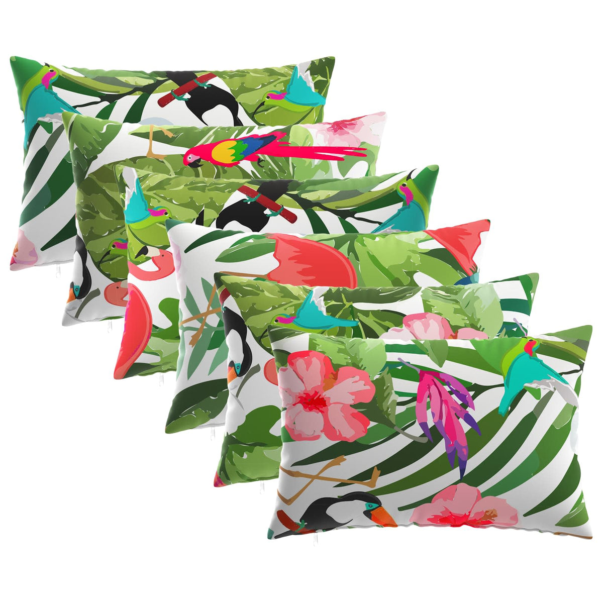 Kussensloop 6 pcs HEERLEN Meerkleurig 50 x 80 cm Polyester is nu te koop bij PeponiXL, paradijselijk wonen!