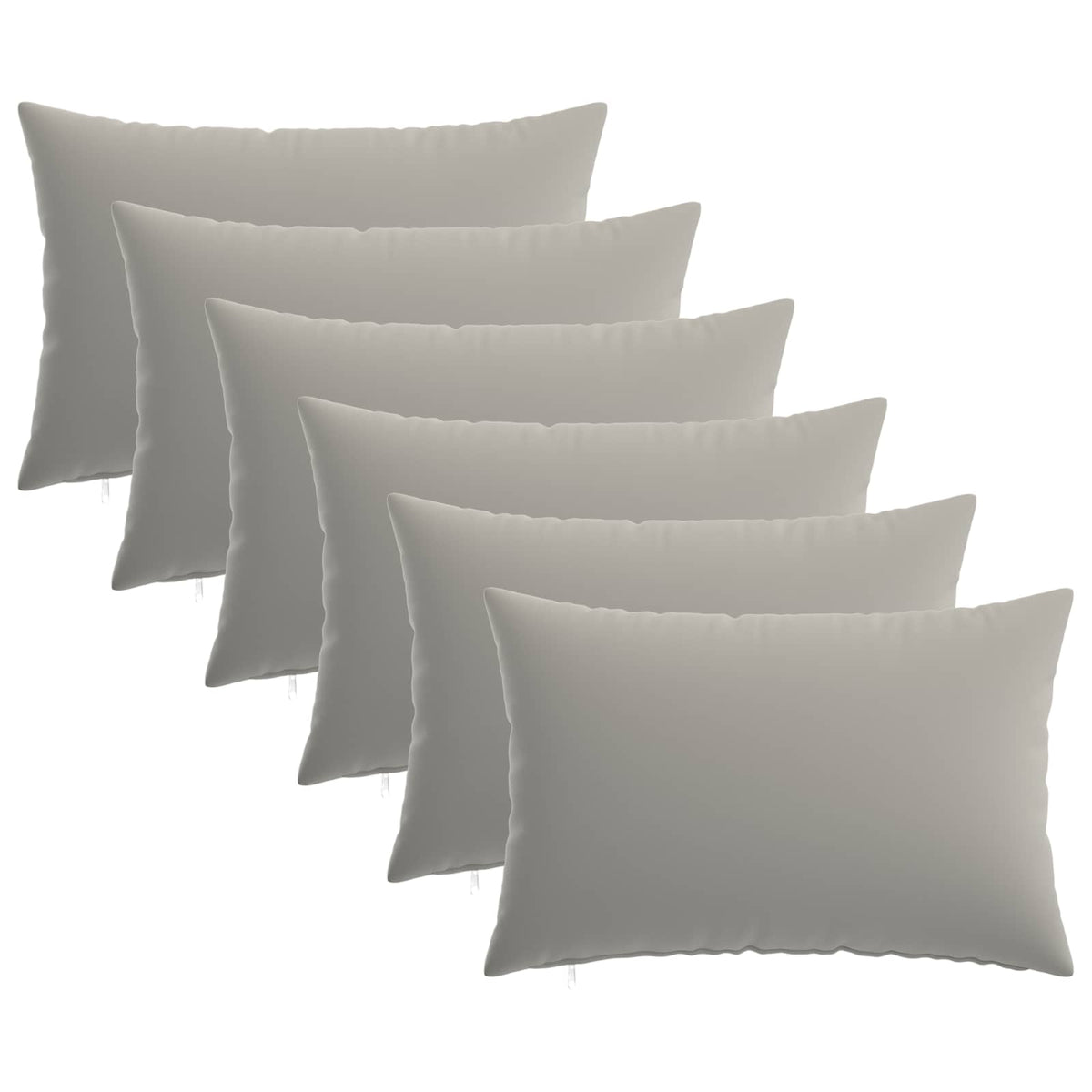 Kussensloop 6 pcs HEERLEN Grijs 50 x 80 cm Polyester is nu te koop bij PeponiXL, paradijselijk wonen!