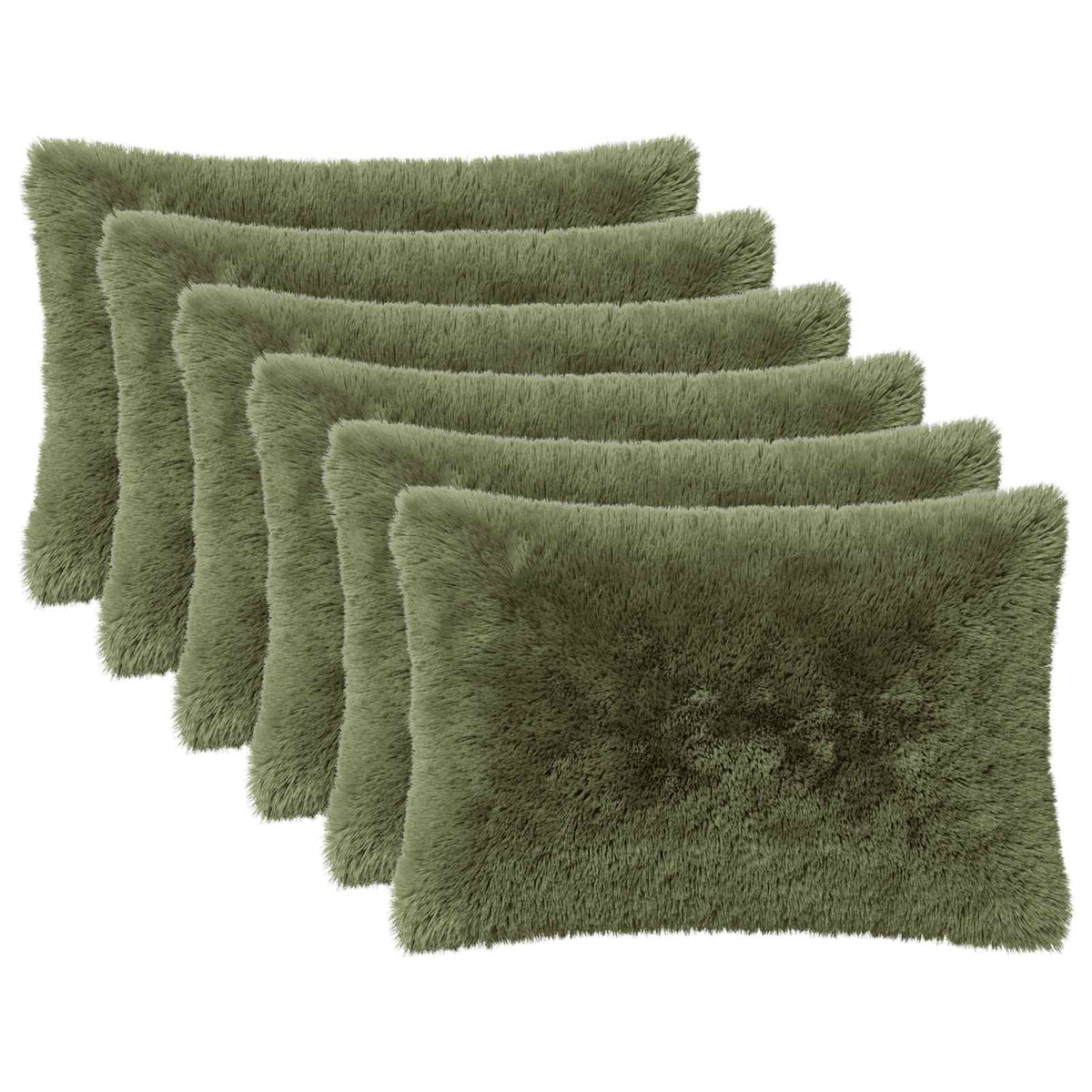 Kussensloop 6 pcs HEERLEN Groen 50 x 80 cm PV Fleece is nu te koop bij PeponiXL, paradijselijk wonen!