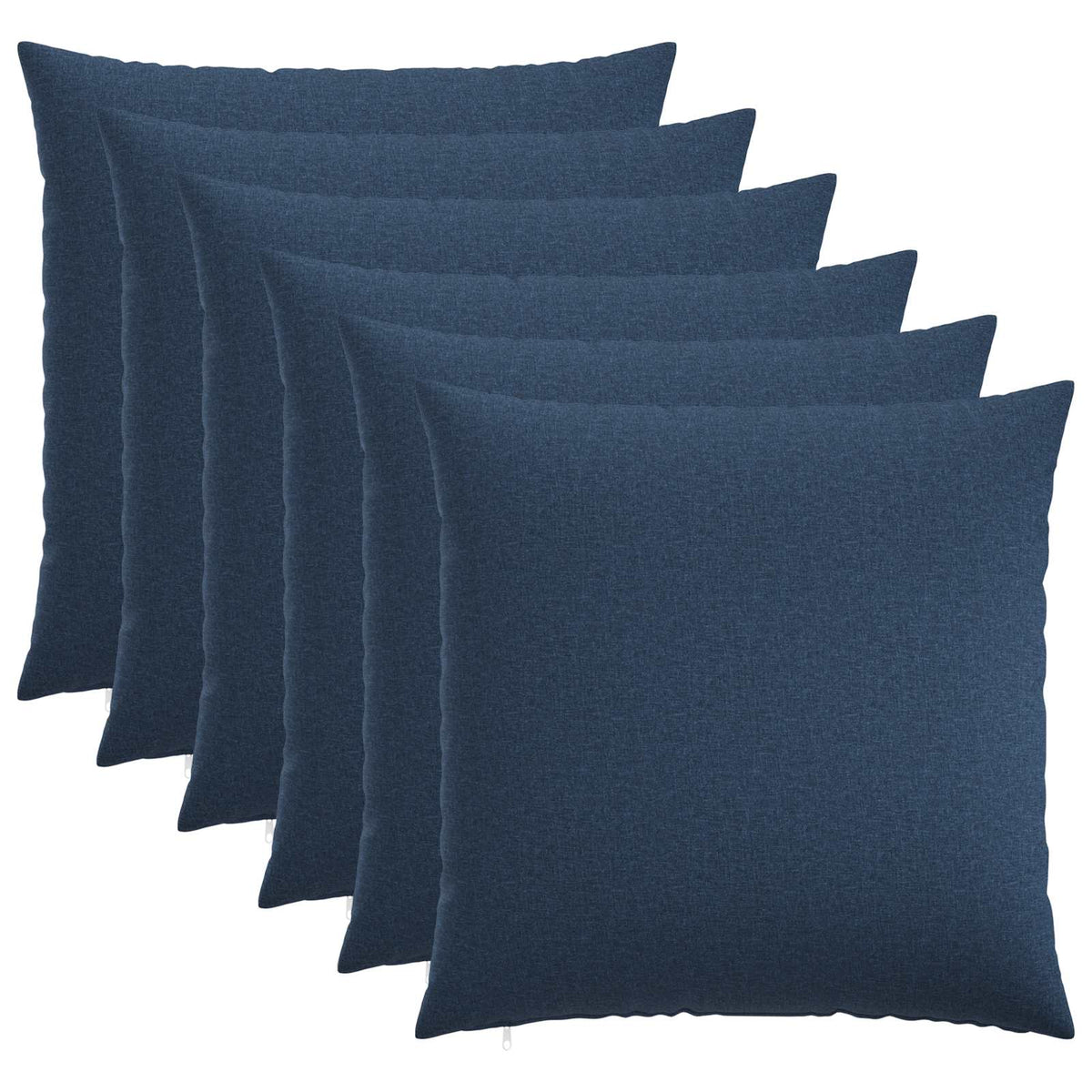 Kussensloop 6 st HEERLEN Blauw 55 x 55 cm Stof is nu te koop bij PeponiXL, paradijselijk wonen!