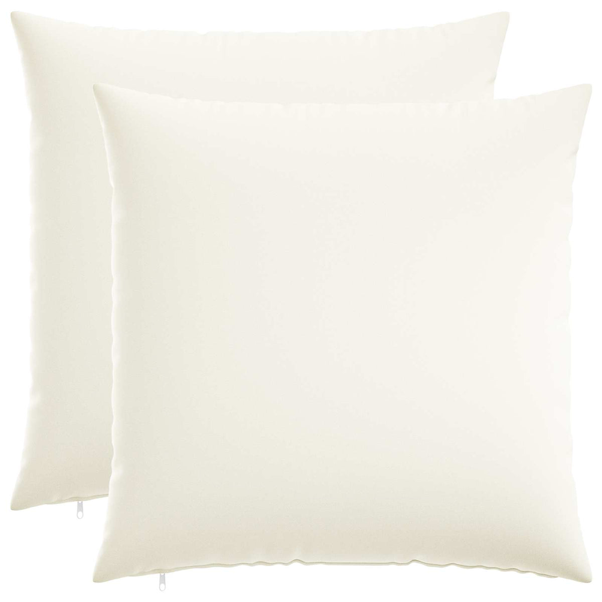 vidaXL Kussensloop 2 st HEERLEN Wit 55 x 55 cm Stof