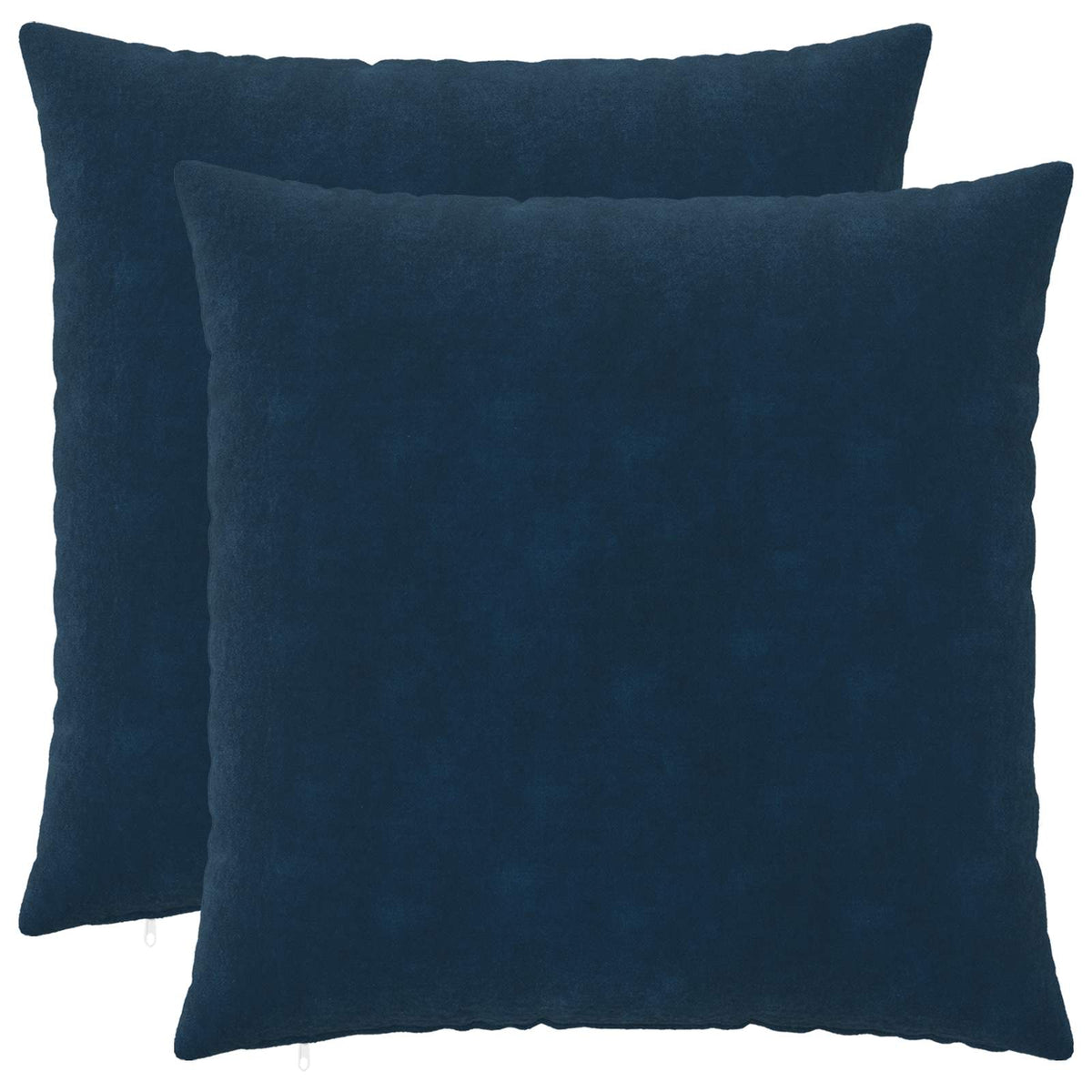 vidaXL Kussensloop 2 pcs HEERLEN Blauw 55 x 55 cm Microfiber Fleece