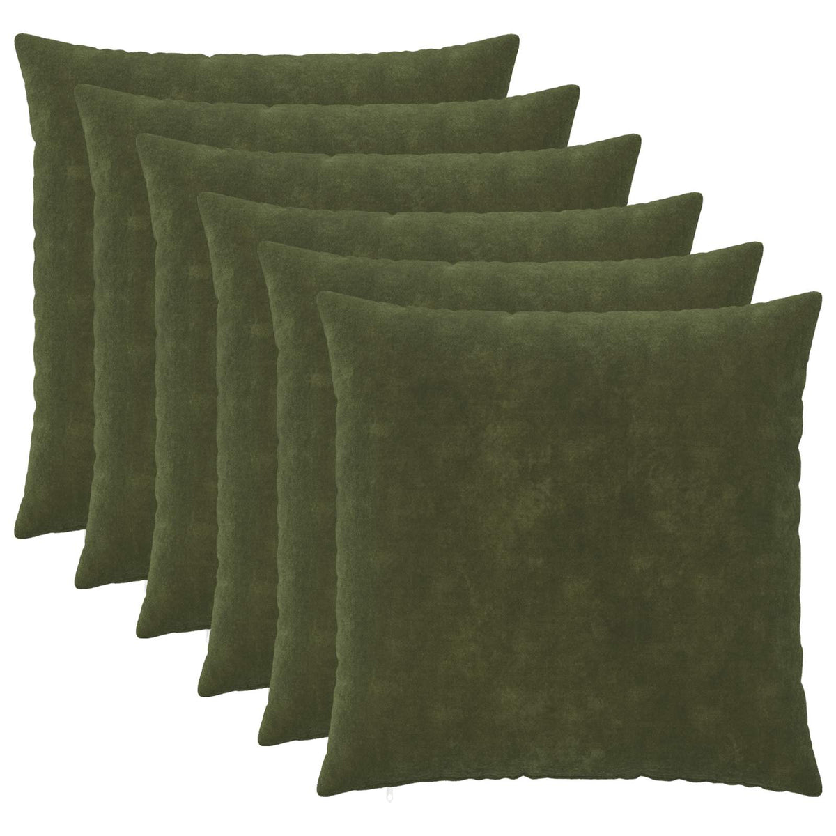 Kussensloop 6 pcs HEERLEN Groen 65 x 65 cm Microfiber Fleece is nu te koop bij PeponiXL, paradijselijk wonen!