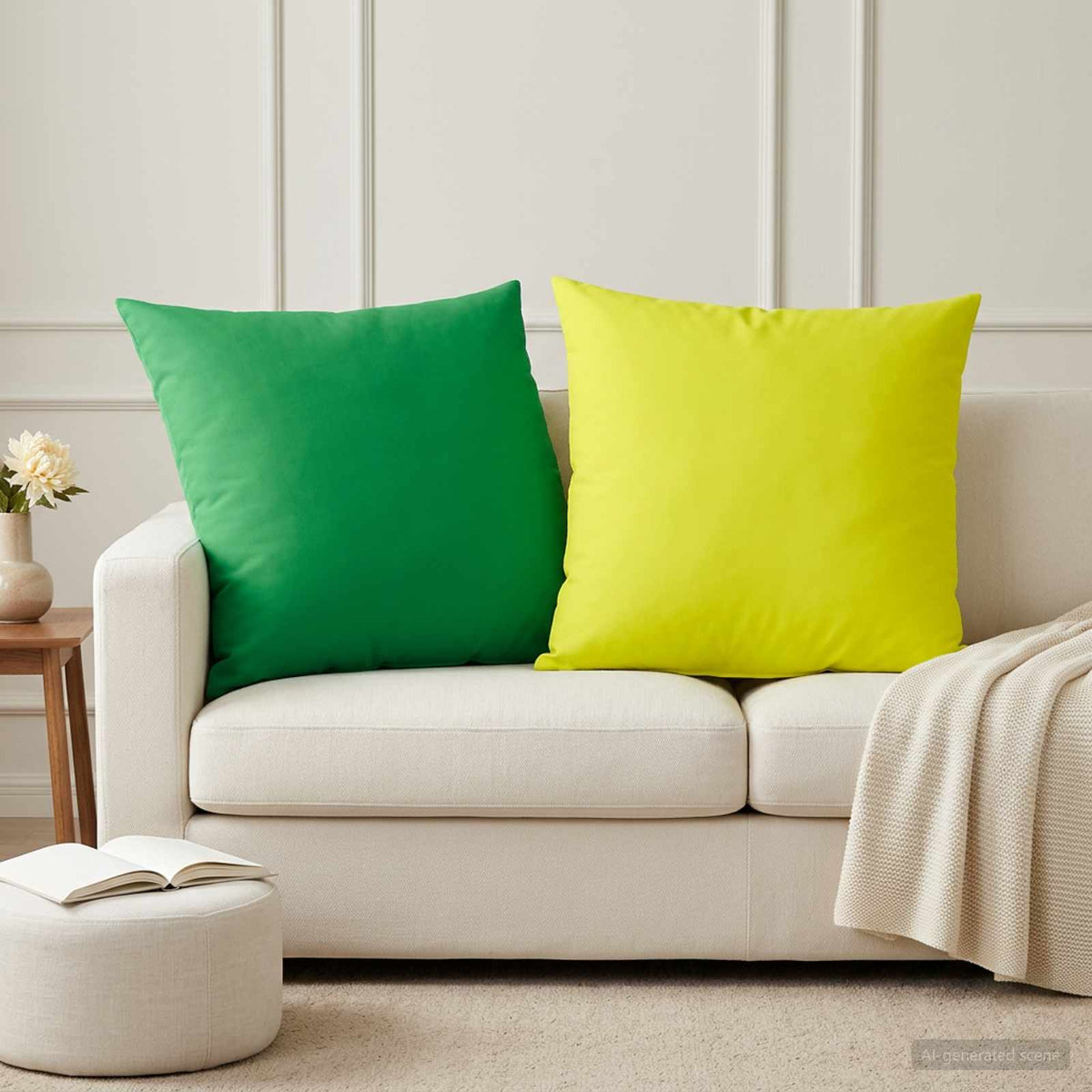 Kussensloop 2 pcs HEERLEN Helder groen 80 x 80 cm Polyester is nu te koop bij PeponiXL, paradijselijk wonen!