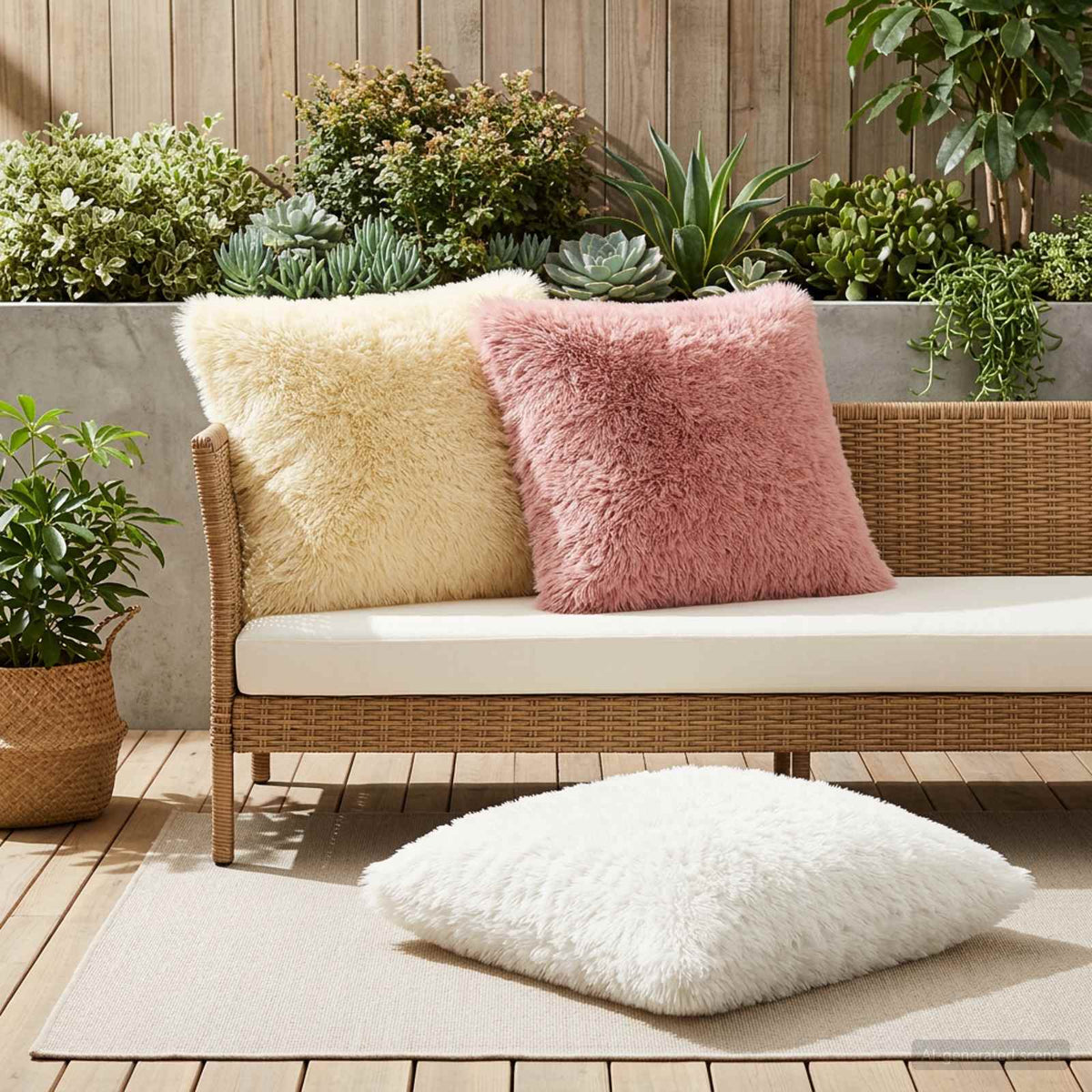 Kussensloop 6 pcs HEERLEN Wit 65 x 65 cm PV Fleece is nu te koop bij PeponiXL, paradijselijk wonen!