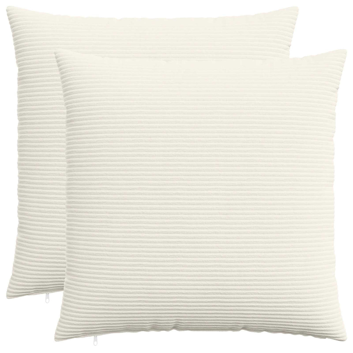 Kussensloop 2 pcs HEERLEN Crèmekleurig 80 x 80 cm corduroy is nu te koop bij PeponiXL, paradijselijk wonen!