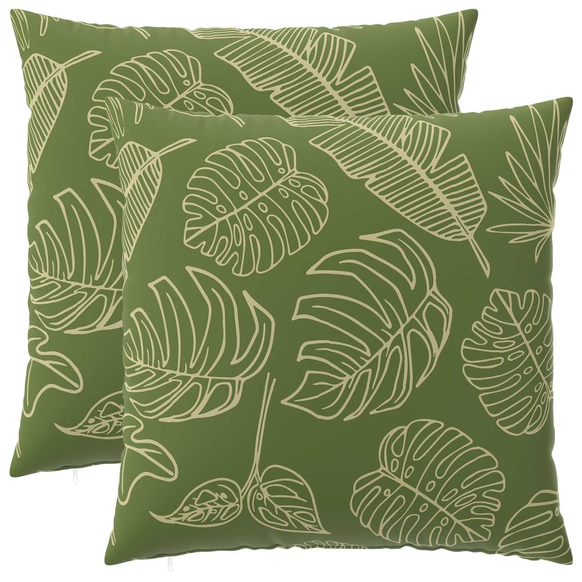 Kussensloop 2 pcs HEERLEN Bladontwerp 80 x 80 cm Polyester is nu te koop bij PeponiXL, paradijselijk wonen!