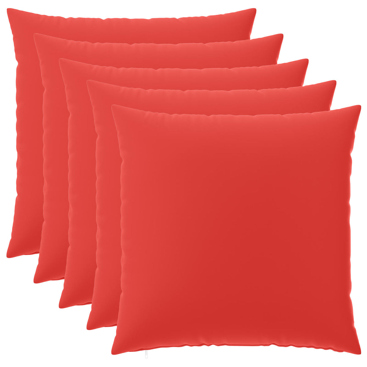 Kussensloop 6 pcs HEERLEN Rood 80 x 80 cm Polyester is nu te koop bij PeponiXL, paradijselijk wonen!