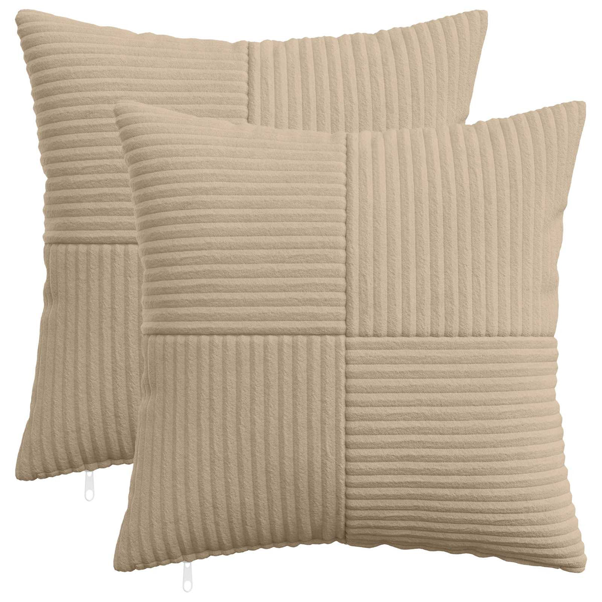 Kussensloop 2 pcs ALMELO Taupe 35 x 35 cm corduroy is nu te koop bij PeponiXL, paradijselijk wonen!