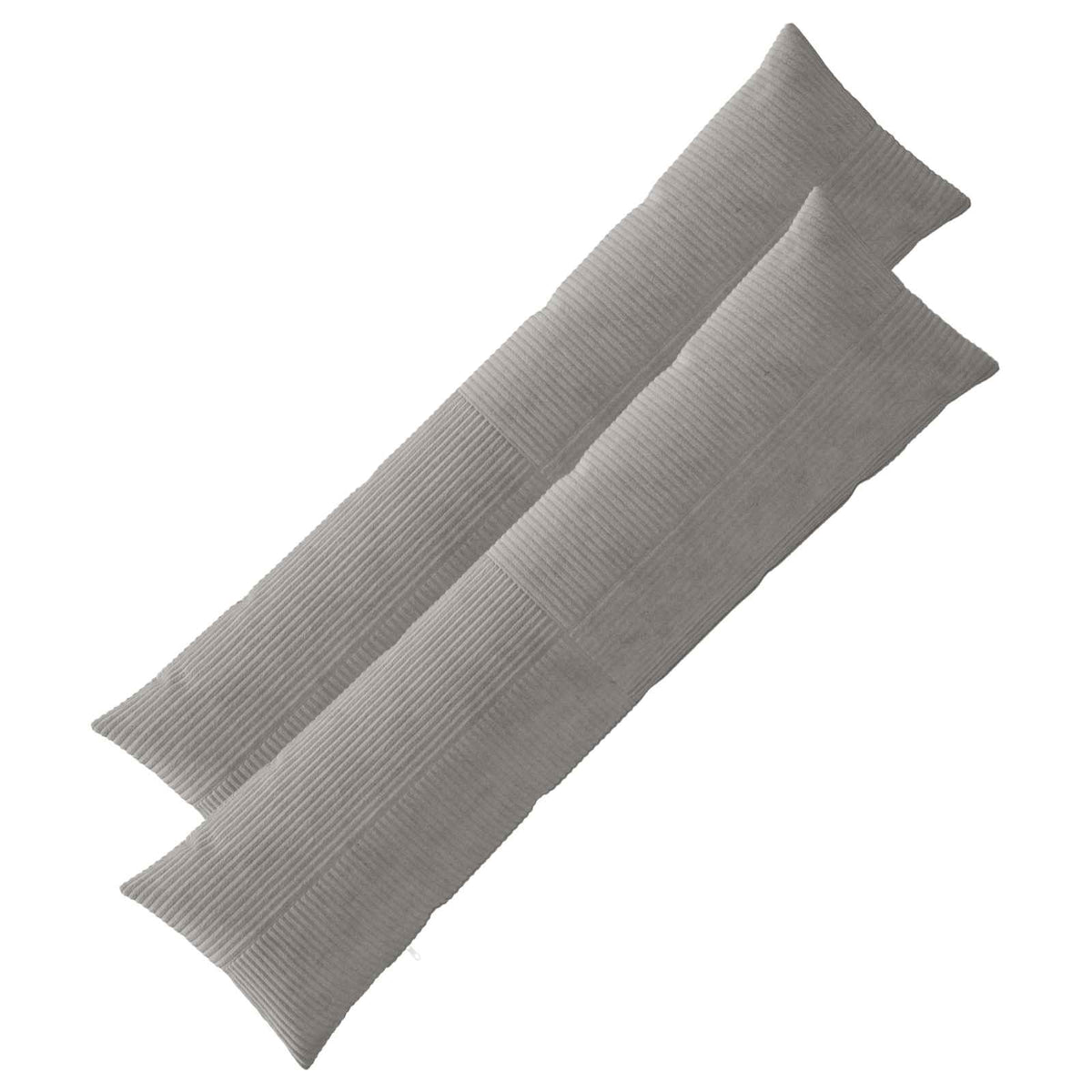 vidaXL Kussensloop 2 pcs ALMELO Lichtgrijs 40 x 145 cm corduroy
