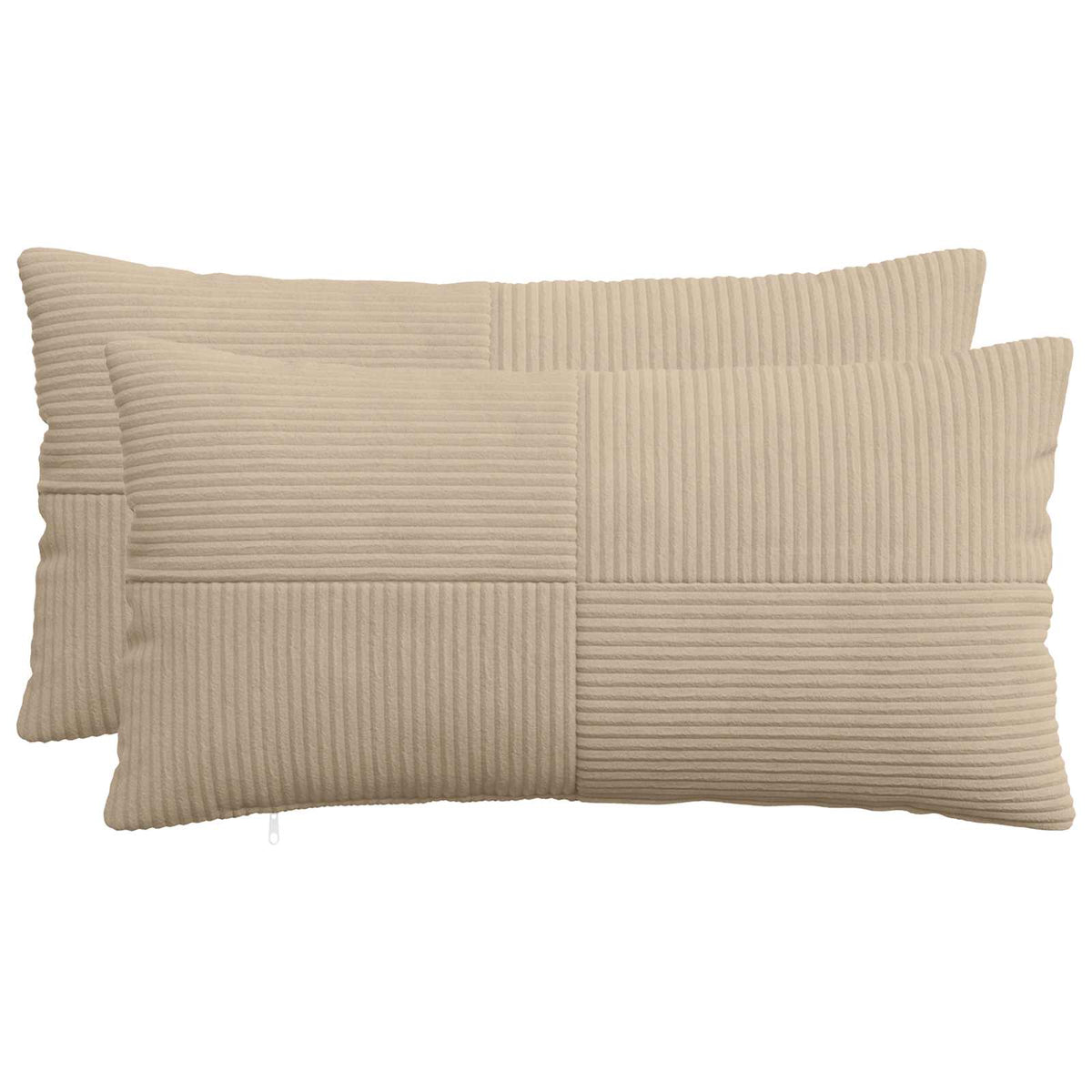 Kussensloop 2 pcs ALMELO Taupe 40 x 80 cm corduroy is nu te koop bij PeponiXL, paradijselijk wonen!