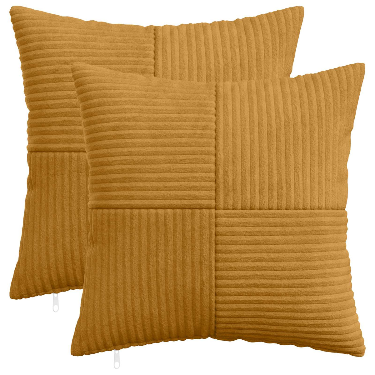 Kussensloop 2 pcs ALMELO Geel 45 x 45 cm corduroy is nu te koop bij PeponiXL, paradijselijk wonen!