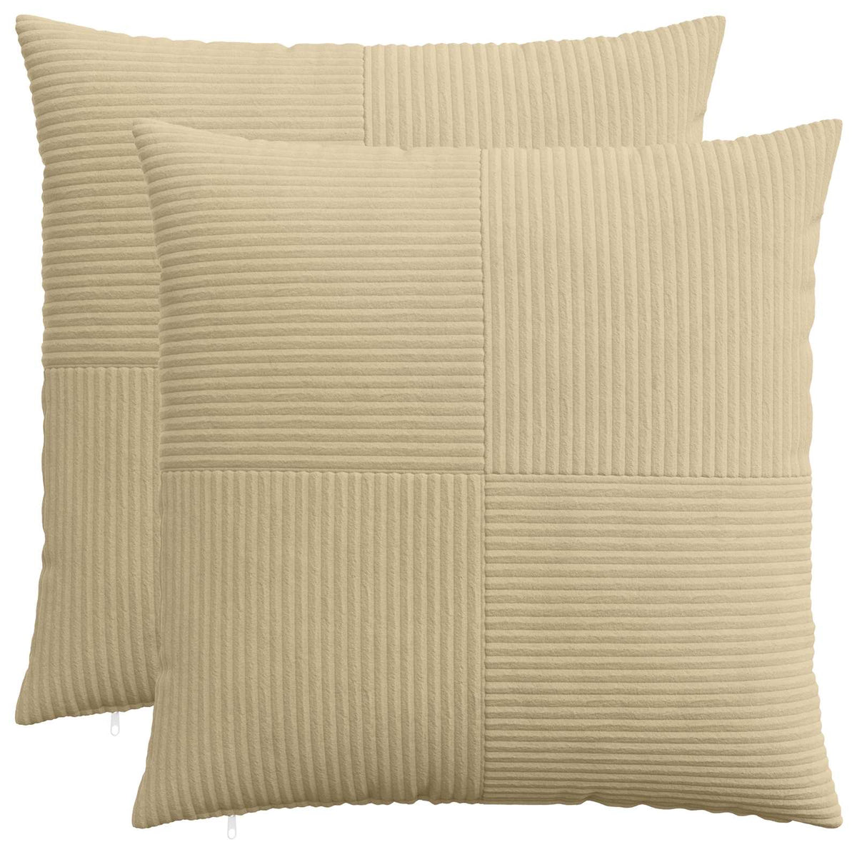 Kussensloop 2 pcs ALMELO Grijs groen 70 x 70 cm corduroy is nu te koop bij PeponiXL, paradijselijk wonen!