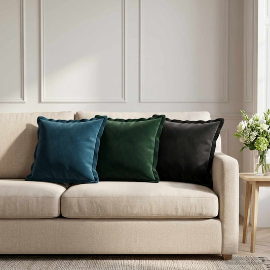 Kussen met kussen HOUTEN 2 st Zwart fluweel is nu te koop bij PeponiXL, paradijselijk wonen!