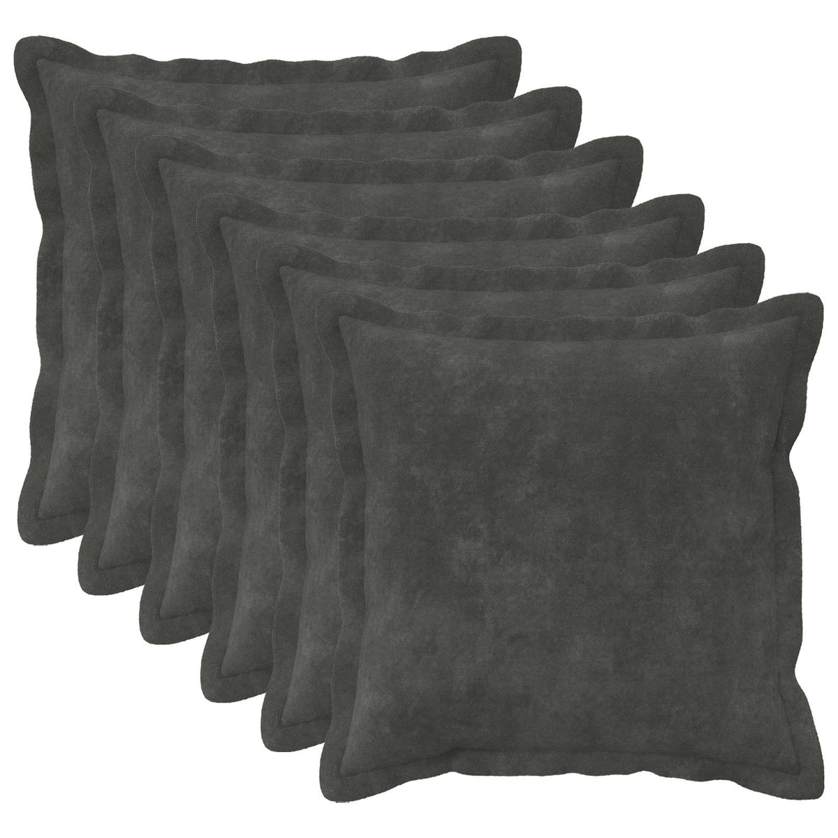Kussensloop 6 pcs HOUTEN Antracietkleurig 30 x 30 cm is nu te koop bij PeponiXL, paradijselijk wonen!