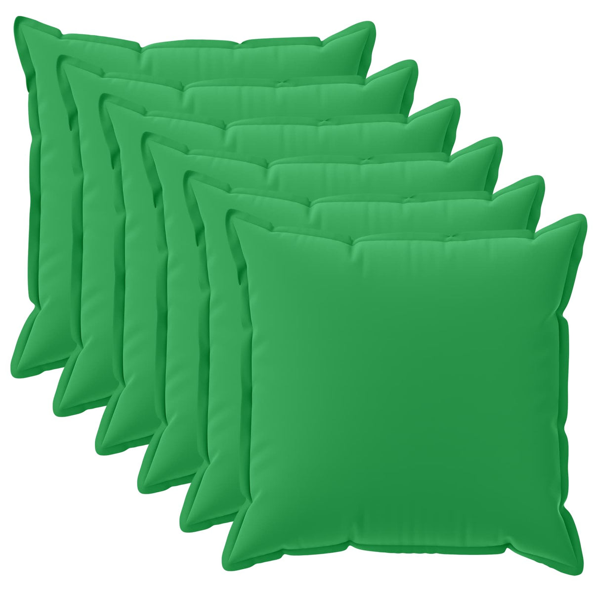 Kussensloop 6 st HOUTEN Groen 30 x 30 cm Polyester is nu te koop bij PeponiXL, paradijselijk wonen!