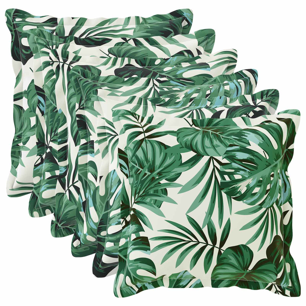 Kussensloop 6 st HOUTEN Bladpatroon 30 x 30 cm Polyester is nu te koop bij PeponiXL, paradijselijk wonen!