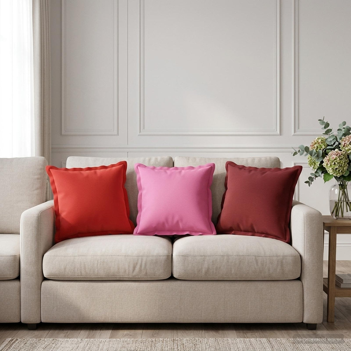 Kussen met kussen HOUTEN 2 st Wijnrood Polyester is nu te koop bij PeponiXL, paradijselijk wonen!
