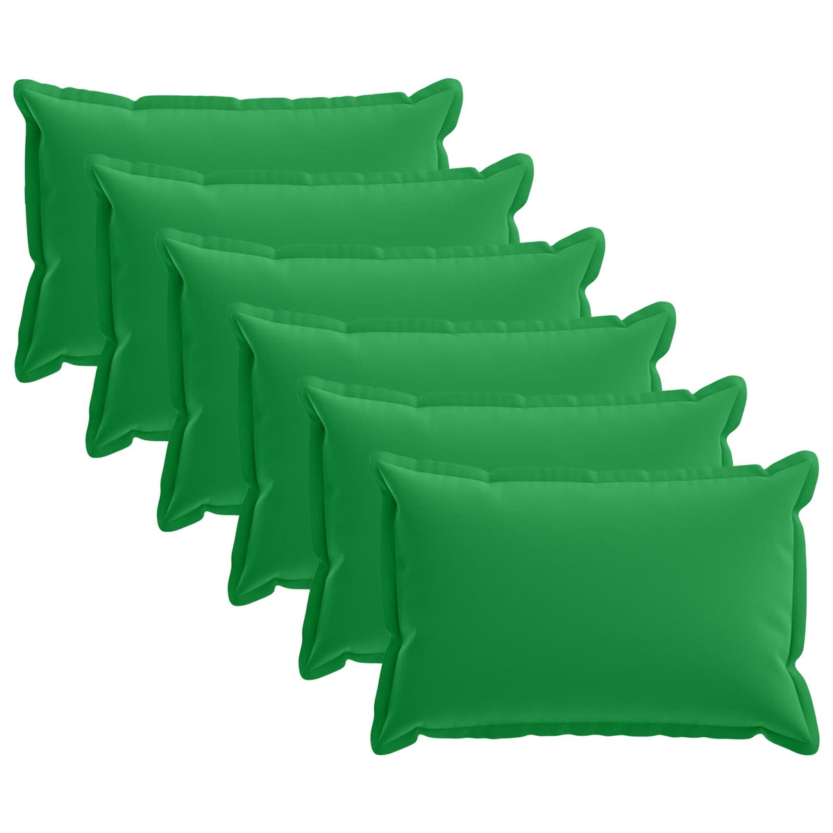 Kussensloop 6 st HOUTEN Groen 30 x 50 cm Polyester is nu te koop bij PeponiXL, paradijselijk wonen!