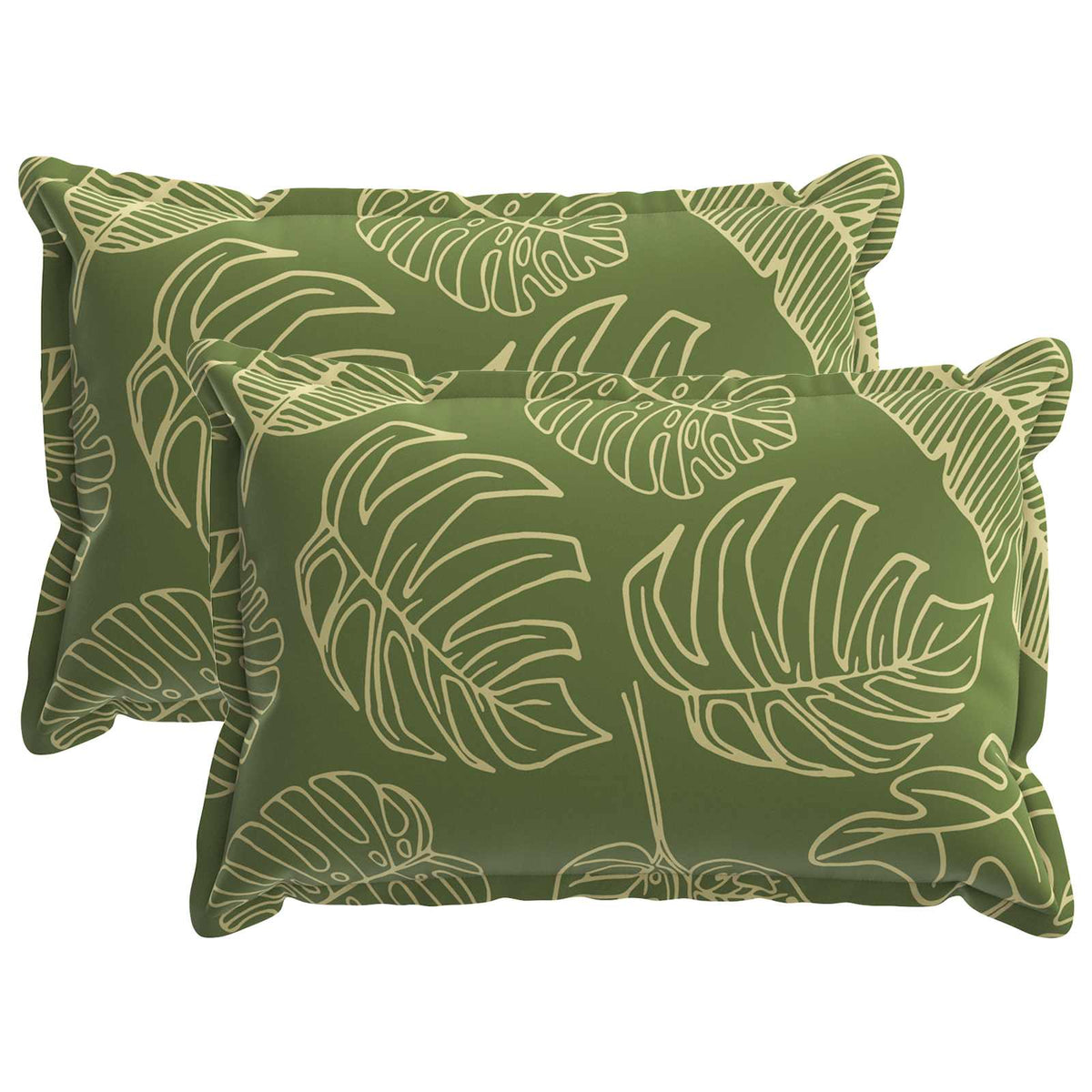 Kussensloop 2 st HOUTEN Bladontwerp 30 x 50 cm Polyester is nu te koop bij PeponiXL, paradijselijk wonen!
