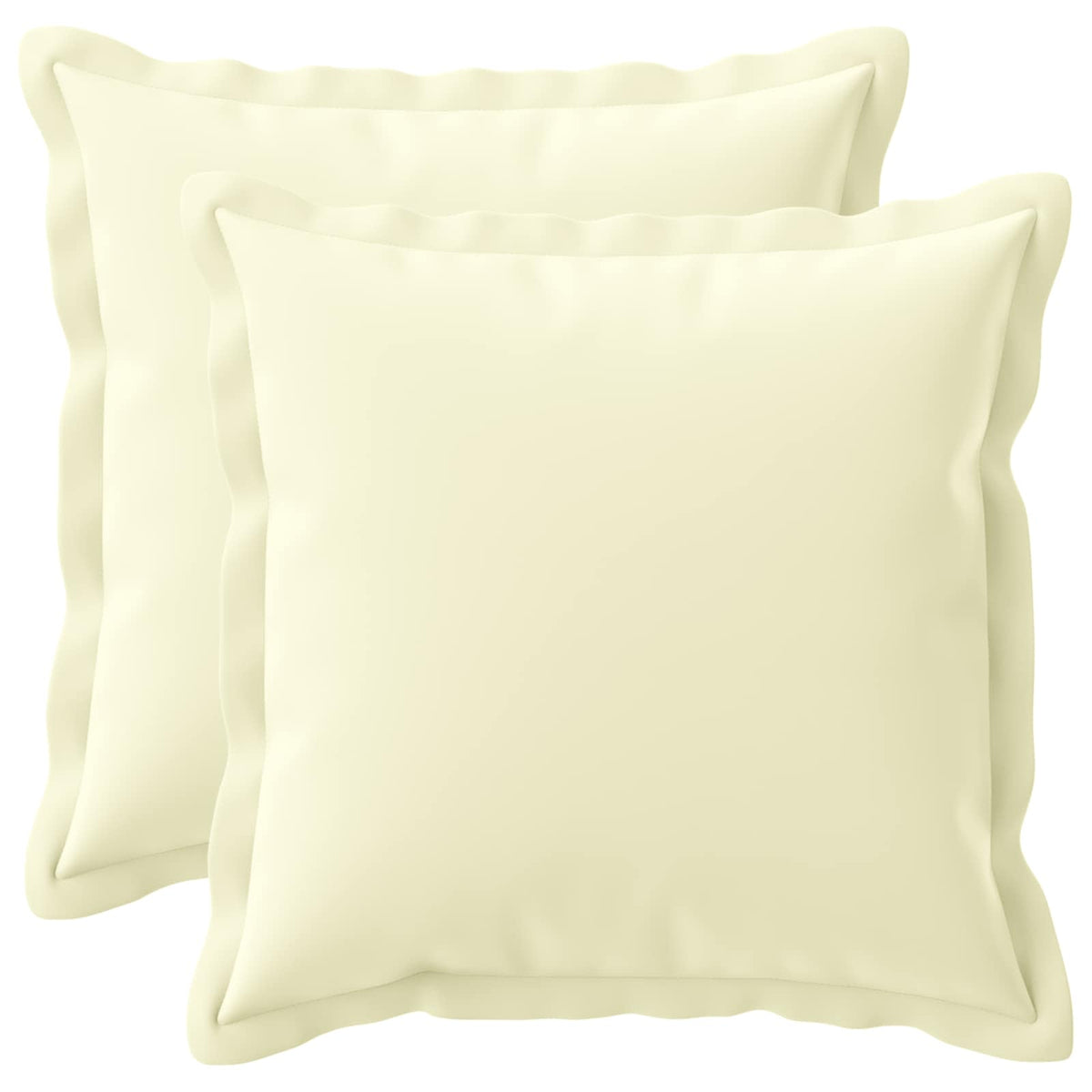 Kussensloop 2 st HOUTEN Crèmekleurig 35 x 35 cm Polyester is nu te koop bij PeponiXL, paradijselijk wonen!