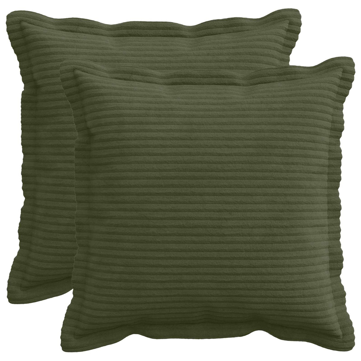 Kussensloop 2 st HOUTEN Groen 40 x 40 cm corduroy is nu te koop bij PeponiXL, paradijselijk wonen!