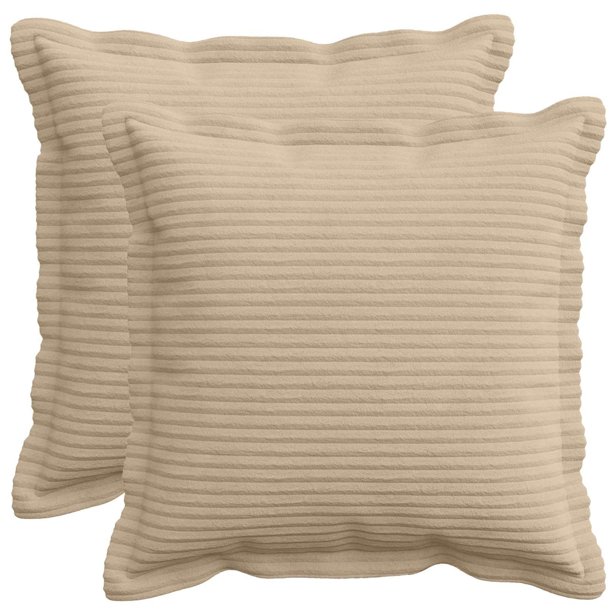 Kussensloop 2 st HOUTEN Taupe 40 x 40 cm corduroy is nu te koop bij PeponiXL, paradijselijk wonen!