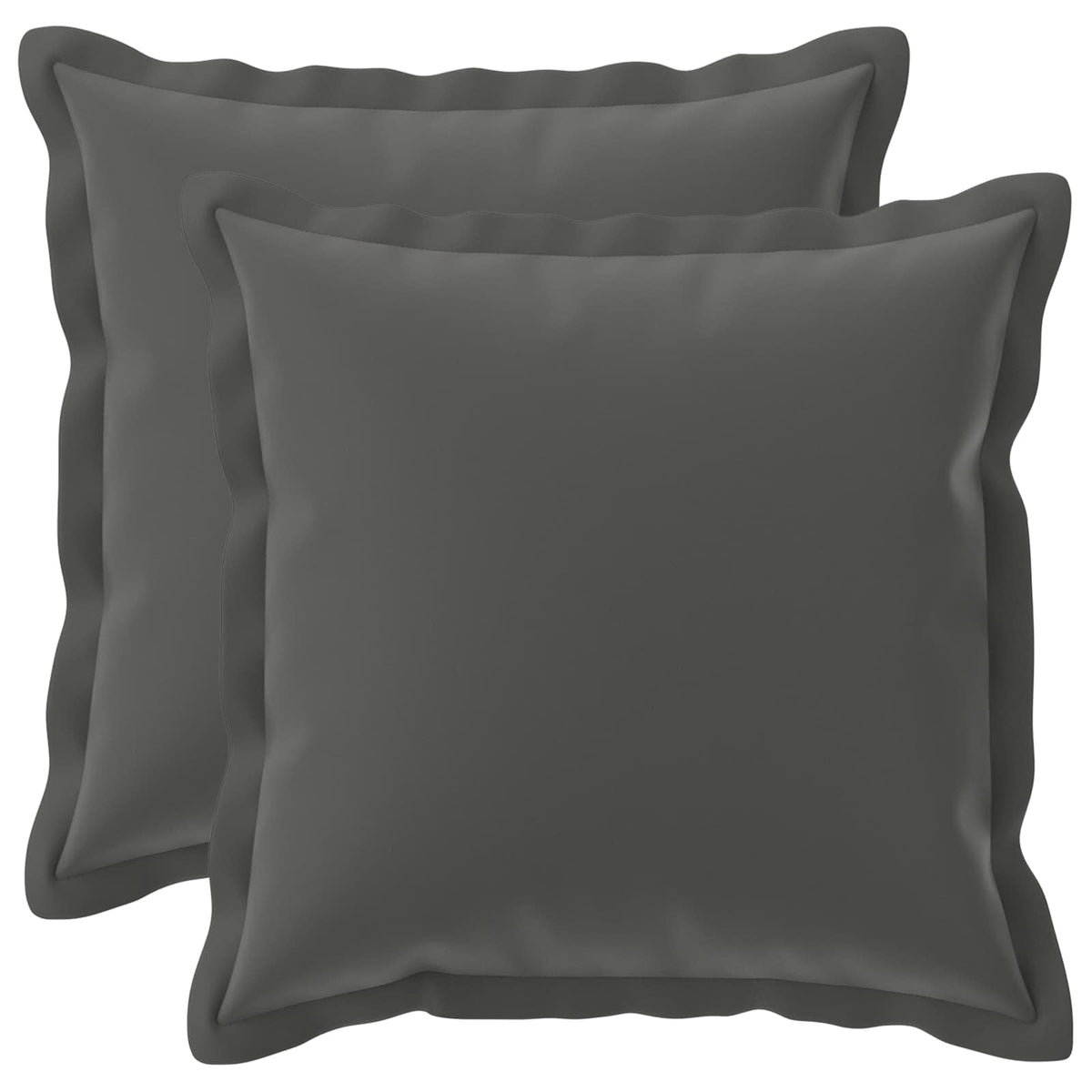 Kussensloop 2 st HOUTEN Antraciet 40 x 40 cm Polyester is nu te koop bij PeponiXL, paradijselijk wonen!
