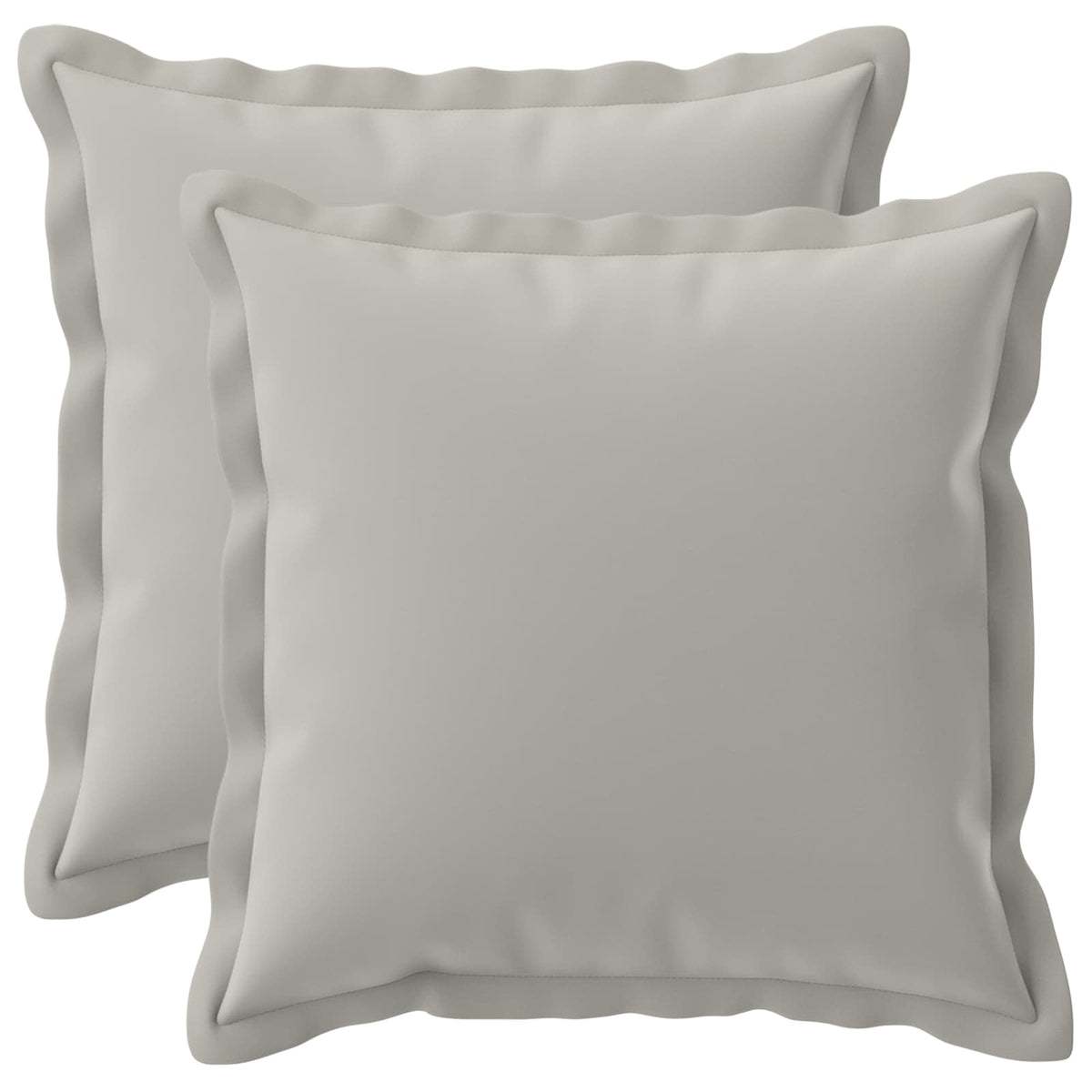 Kussensloop 2 st HOUTEN Grijs 40 x 40 cm Polyester is nu te koop bij PeponiXL, paradijselijk wonen!
