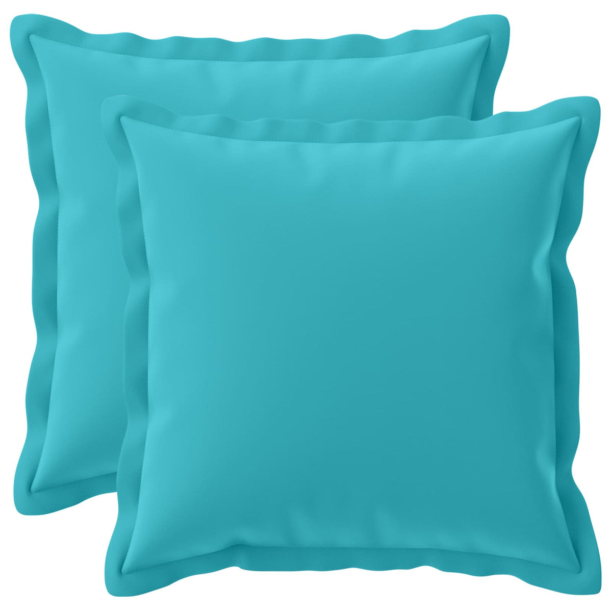 Kussensloop 2 st HOUTEN Turquoise 40 x 40 cm Polyester is nu te koop bij PeponiXL, paradijselijk wonen!