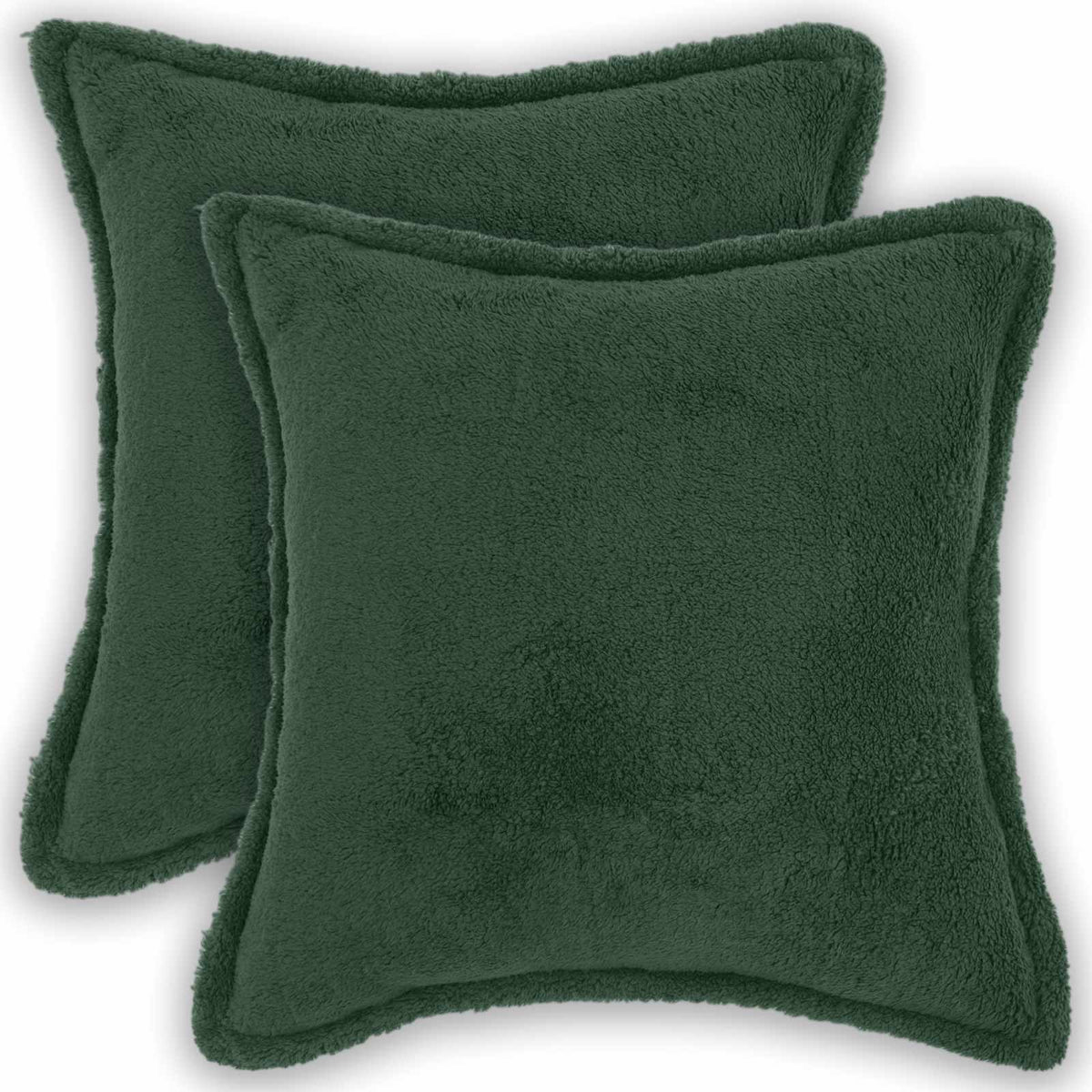 Kussensloop 2 pcs HOUTEN Donkergroen 40 x 40 cm Bouclé is nu te koop bij PeponiXL, paradijselijk wonen!