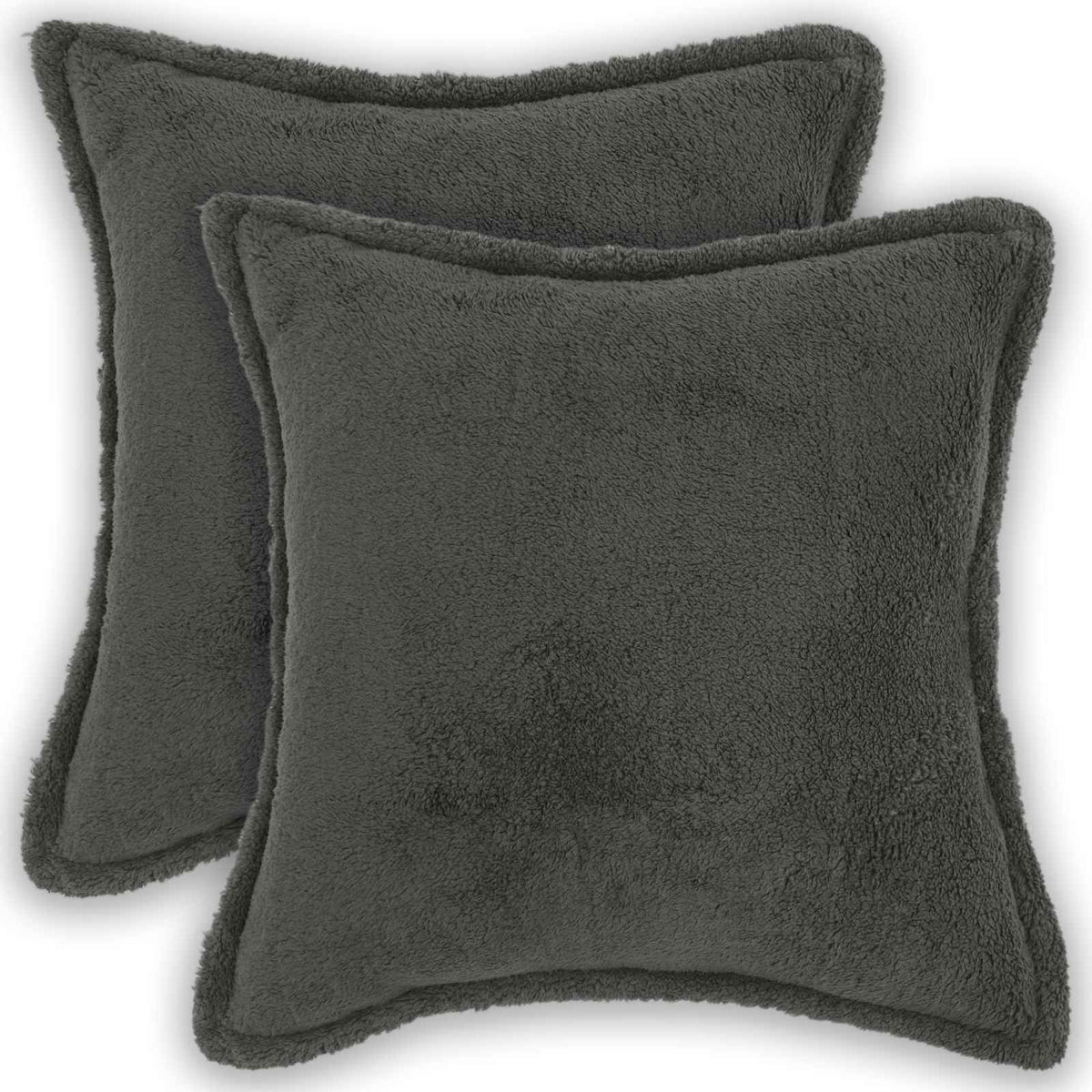 Kussensloop 2 pcs HOUTEN Donkergrijs 40 x 40 cm Bouclé is nu te koop bij PeponiXL, paradijselijk wonen!