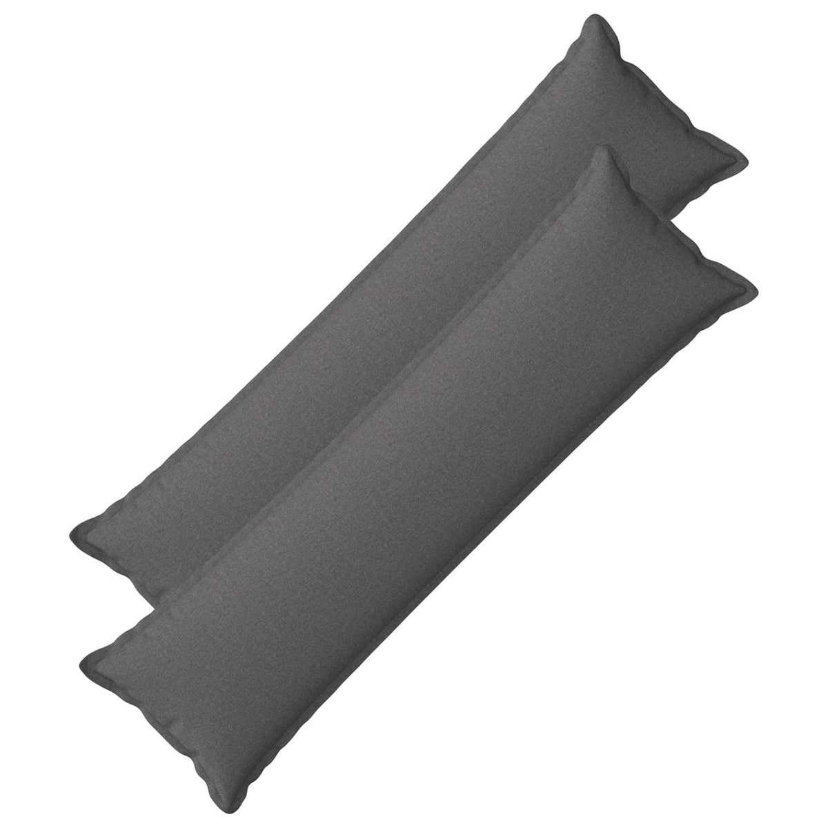 vidaXL Kussensloop 2 pcs HOUTEN Lichtgrijs 40 x 145 cm Faux Linnen
