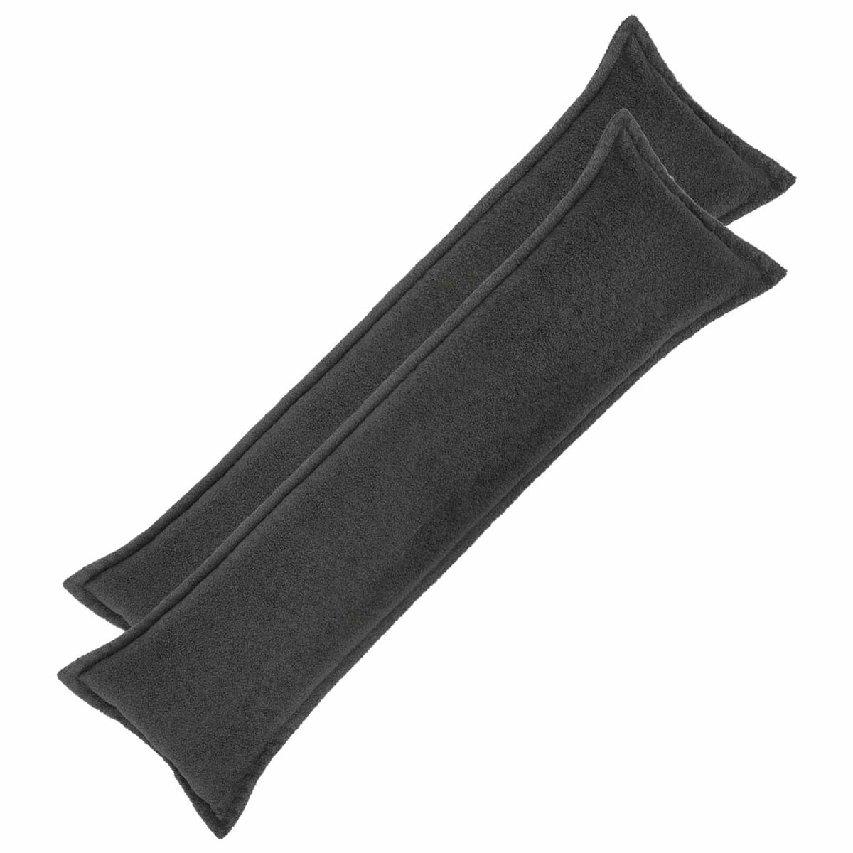 vidaXL Kussensloop 2 pcs HOUTEN Donkergrijs 40 x 145 cm Bouclé