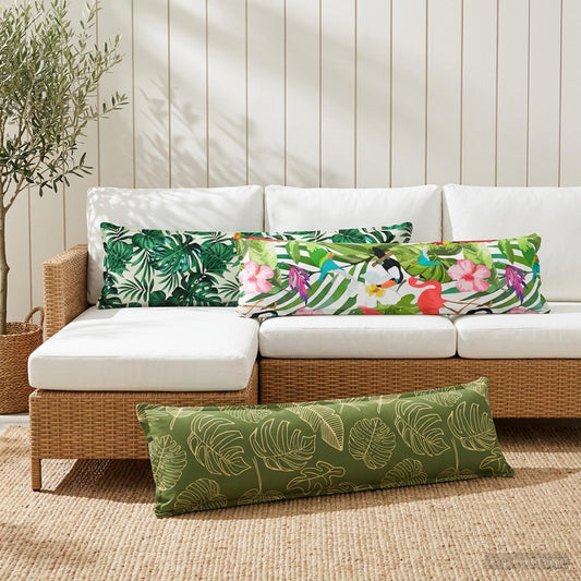 Kussen Blad met kussen HOUTEN Bladontwerp 40 x 145 cm Polyester is nu te koop bij PeponiXL, paradijselijk wonen!