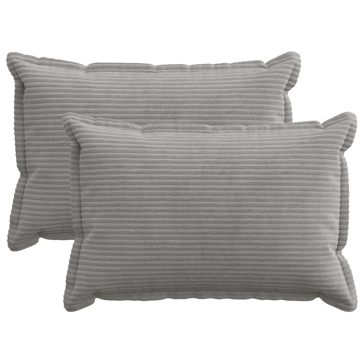 Kussensloop 2 st HOUTEN Lichtgrijs 40 x 60 cm corduroy is nu te koop bij PeponiXL, paradijselijk wonen!