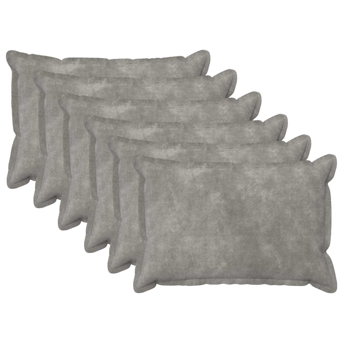 vidaXL Kussensloop 6 pcs HOUTEN Lichtgrijs 40 x 60 cm