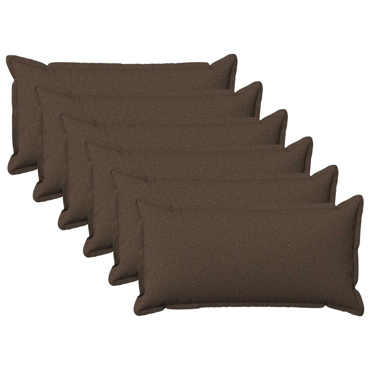 Kussensloop 6 pcs HOUTEN Taupe 40 x 70 cm Faux Linnen is nu te koop bij PeponiXL, paradijselijk wonen!