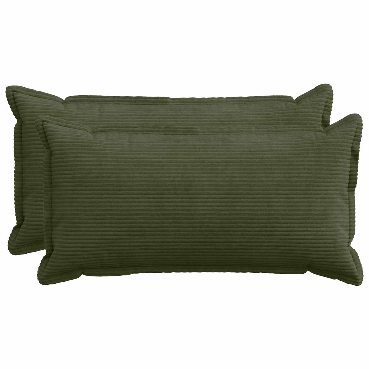 Kussensloop 2 st HOUTEN Groen 40 x 70 cm corduroy is nu te koop bij PeponiXL, paradijselijk wonen!