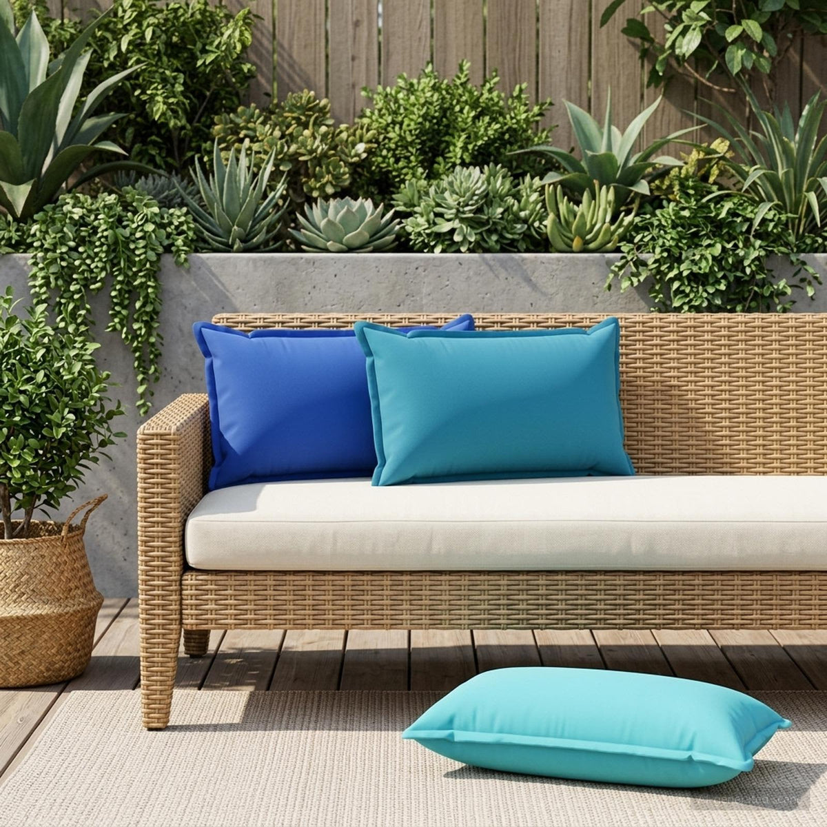Kussen met kussen HOUTEN 2 st Koninklijk Blauw Polyester is nu te koop bij PeponiXL, paradijselijk wonen!