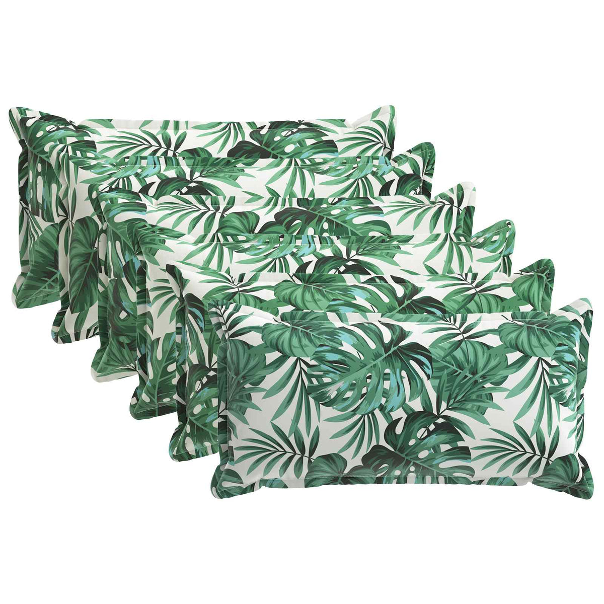 Kussensloop 6 st HOUTEN Bladpatroon 40 x 70 cm Polyester is nu te koop bij PeponiXL, paradijselijk wonen!