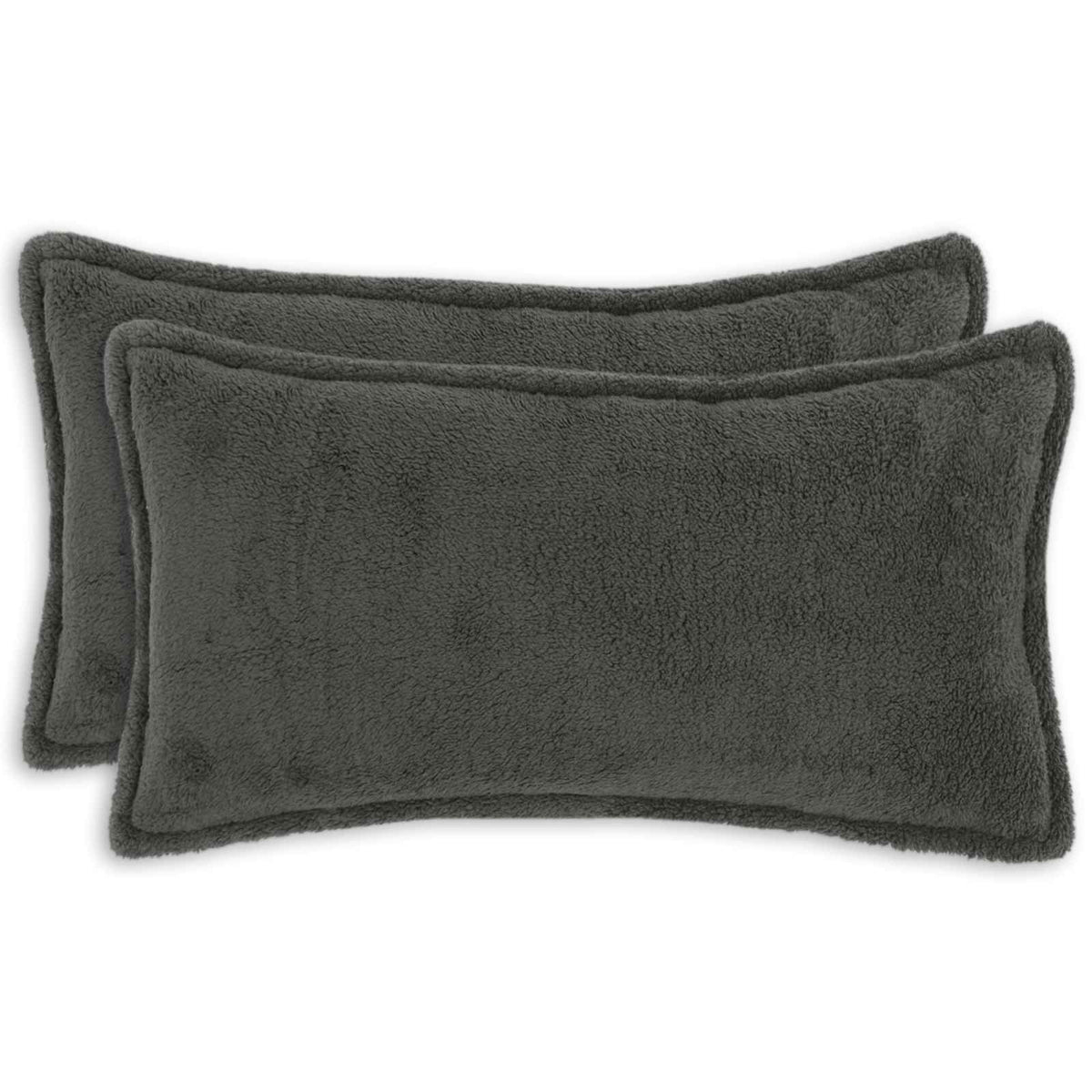 Kussensloop 2 pcs HOUTEN Donkergrijs 40 x 70 cm Bouclé is nu te koop bij PeponiXL, paradijselijk wonen!