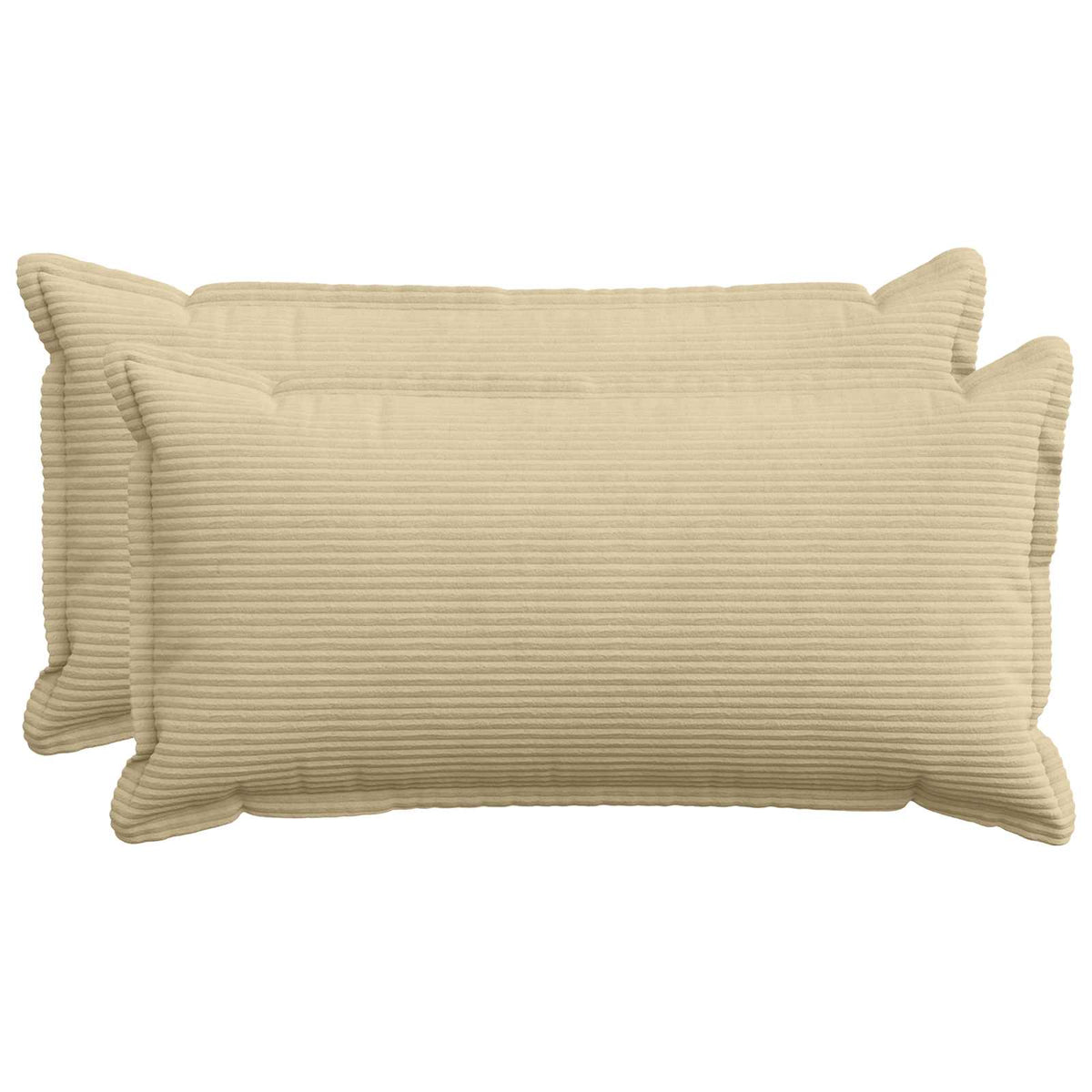 Kussensloop 2 st HOUTEN Lichtgroen Grijs 40 x 80 cm corduroy is nu te koop bij PeponiXL, paradijselijk wonen!
